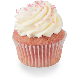 Pink champagne cupcake