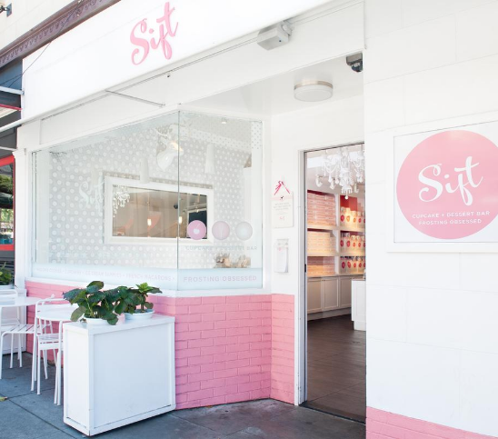 Sift Dessert Bar San Francisco Bay Area Location, Featured on Food Network's Cupcake Wars