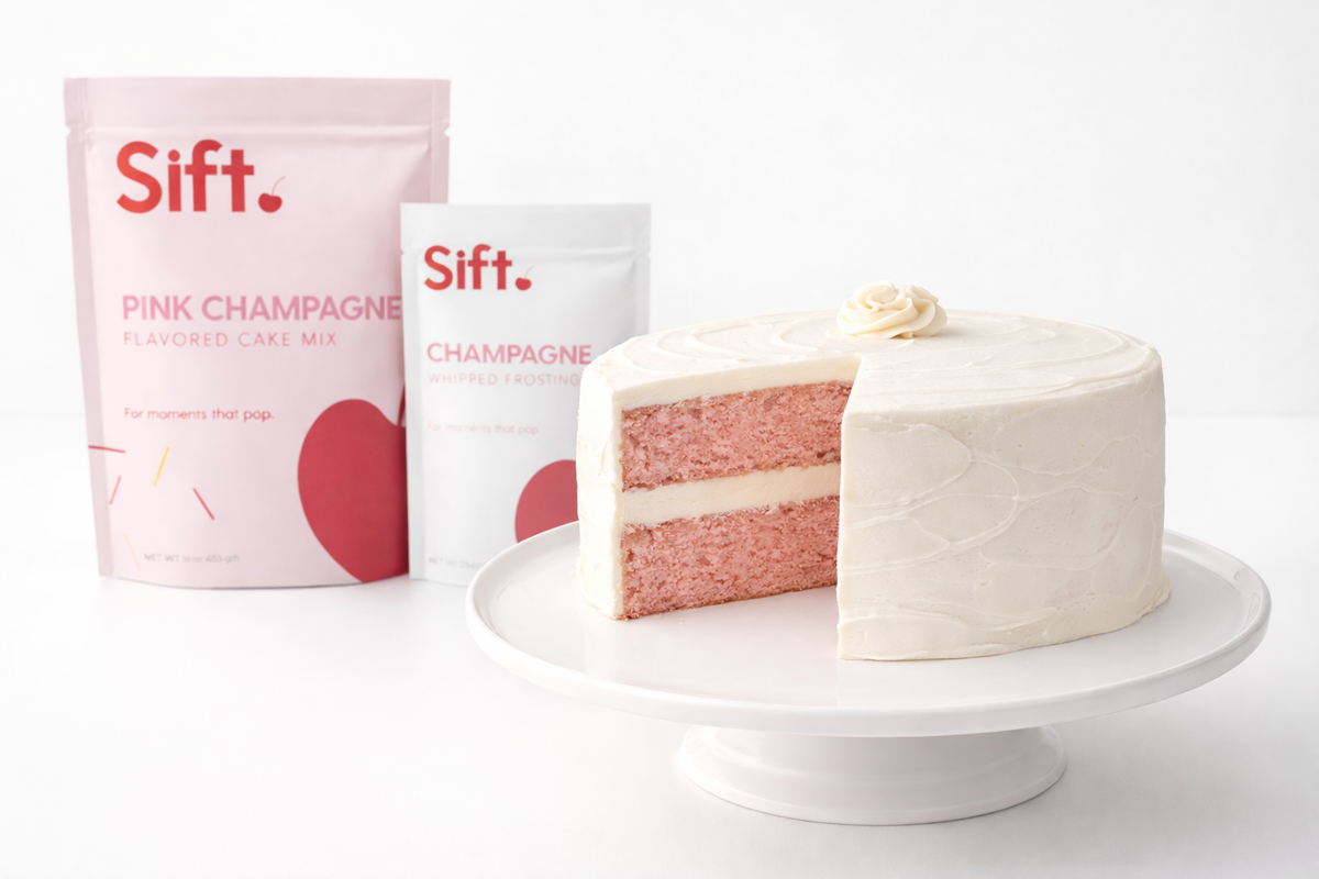 Sift Pink Champagne Cake Mix