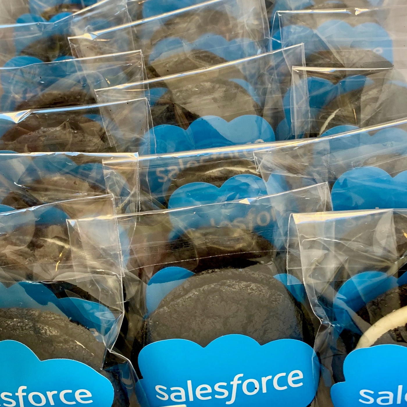 salesforce logo whoopie cookie sandwiches