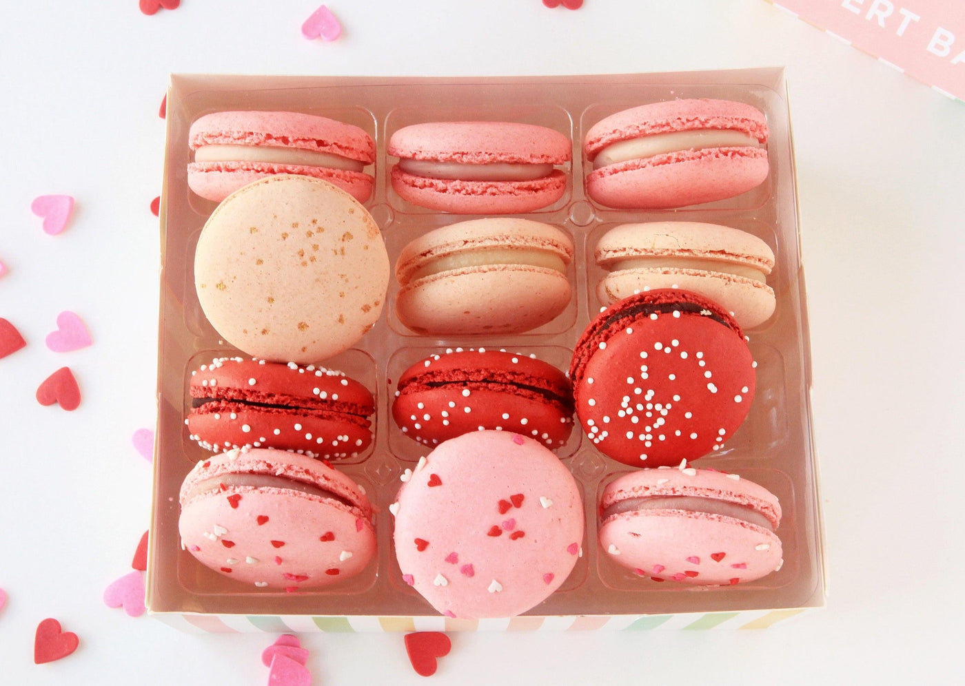 Valentine French Macarons Gift Box  - Sift Dessert Bar